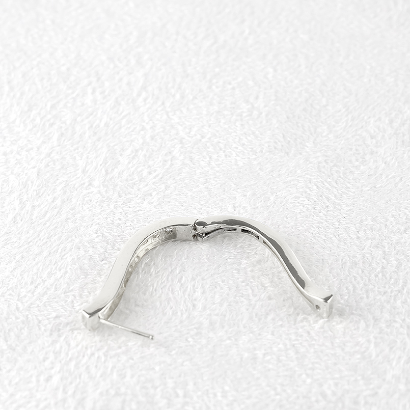 ピアス レディース フープピアス 18金 ダイヤモンド 0.64ct 大ぶり ピアス ペア ゴールド 18k ホワイトゴールド シンプル 人気 あすつく 送料無料 セール saleの画像
