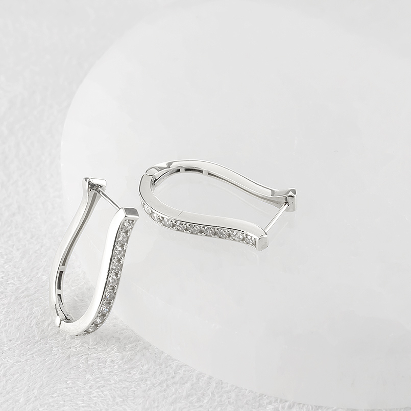 ピアス レディース フープピアス 18金 ダイヤモンド 0.64ct 大ぶり ピアス ペア ゴールド 18k ホワイトゴールド シンプル 人気 あすつく 送料無料 セール saleの画像