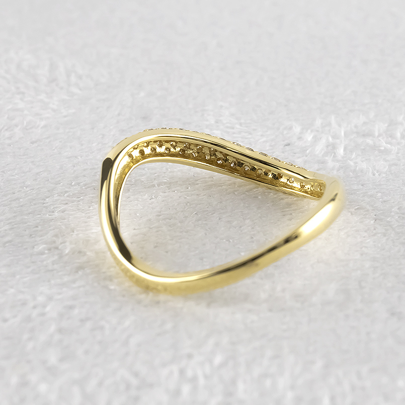 18金 リング レディース ダイヤモンド 0.2ct 12号 パヴェ 指輪 ゴールド 18k ピンキーリング 婚約指輪 おしゃれ 豪華 ダイヤ あすつく 送料無料 セール saleの画像