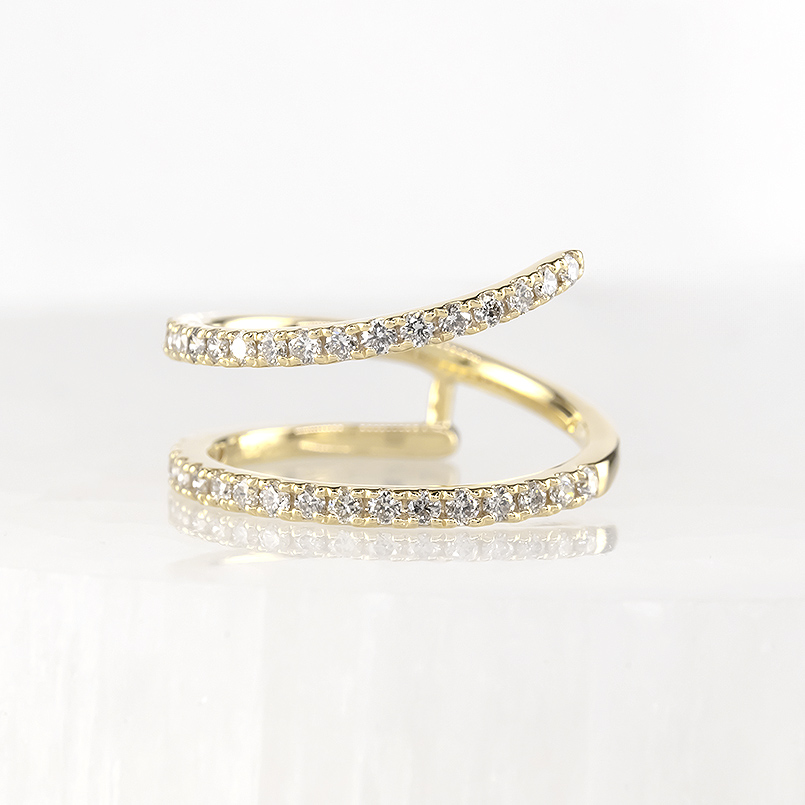 ジュエリー工房アトラス 18金 リング ダイヤモンド 0.53ct