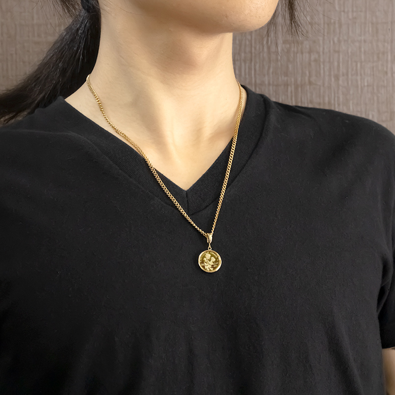 その他 24K@N 純金 ネックレス 猫 24金 ペンダント ゴールド K24 ねこ