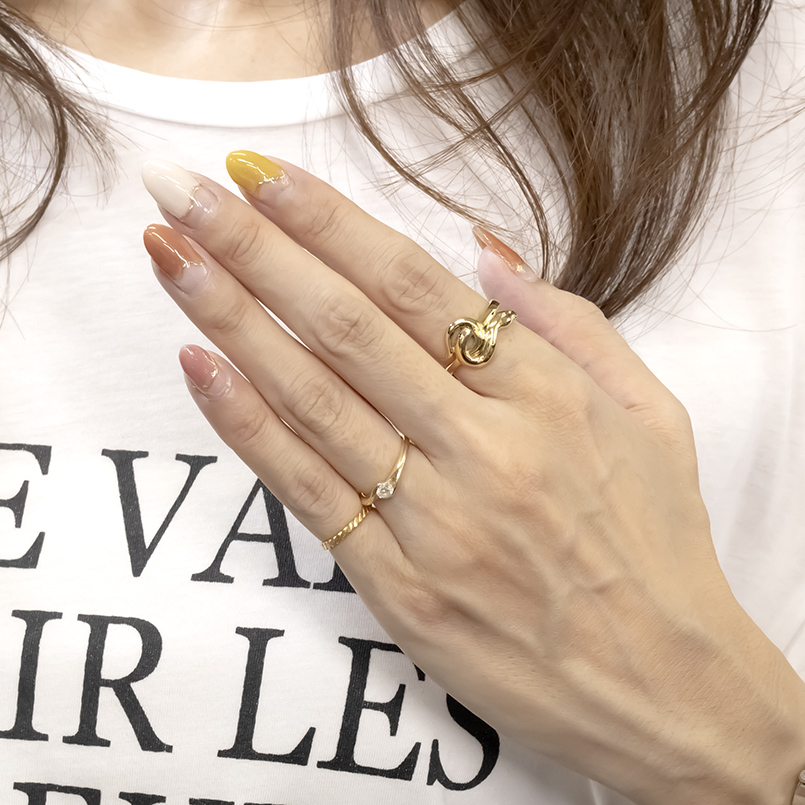 婚約指輪 18金 リング 蛇 レディース ゴールド 18k お守り 太め 幅広 指輪 へび ヘビ スネーク ピンキーリング シンプル おしゃれ 人気 送料無料 セール saleの画像