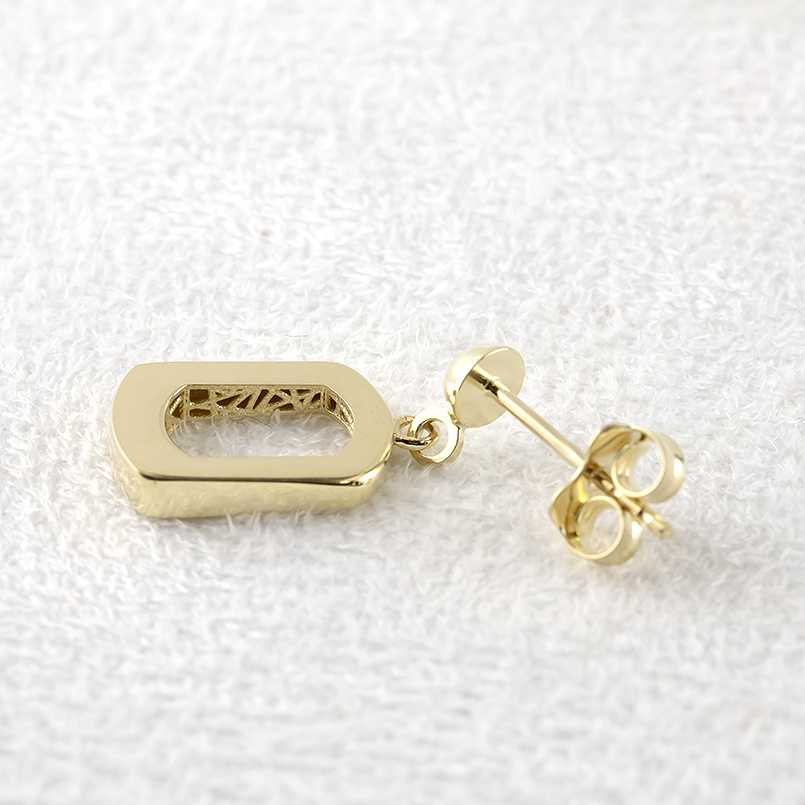 18金 ピアス ペア レディース 揺れる ゆれる ゴールド 18k 普段使い オフィス フォーマル イエローゴールドk18 シンプル おしゃれ あすつく 送料無料 セールの画像