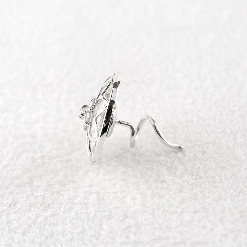 プラチナ ピアス レディース ダイヤモンド 0.2ct ペア pt900 キャッチのいらないピアス キャッチナッシャー 簡単装着 花 フラワー あすつく 送料無料 セールの画像