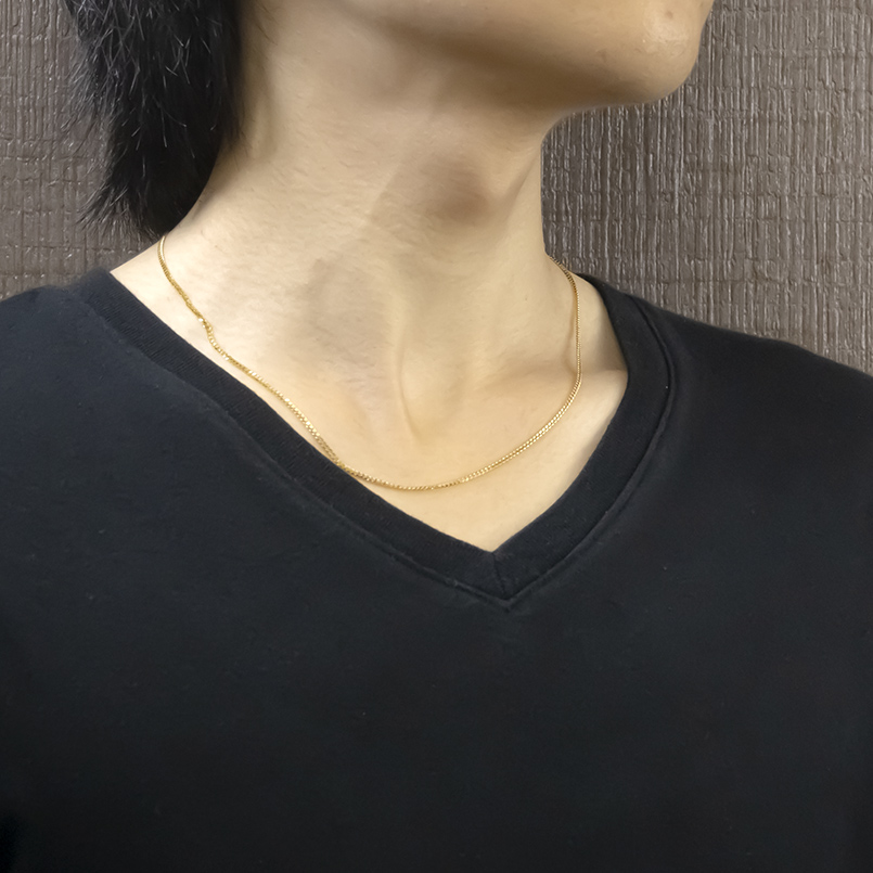 24金 喜平 ネックレス 純金 造幣局検定刻印付 チェーンのみ 50cm スライド式 レディース ゴールド 24K k24 金 シンプル あすつく 送料無料 人気 セール SALE | ジュエリー工房アトラス | 01