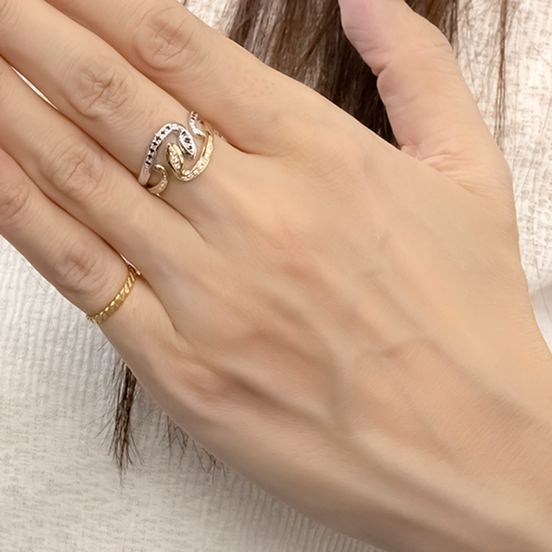 プラチナの指輪and金のネックレス ※おまけあり ジュエリー工房アトラス プラチナ 18金 リング 2本セット 蛇 メンズ