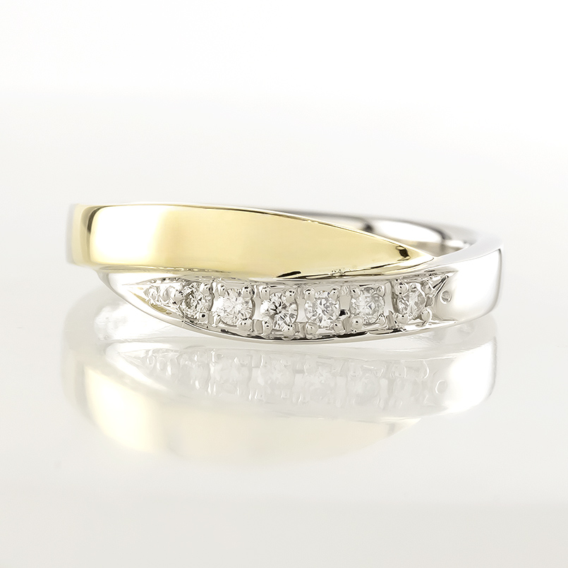 k18 PT900 リング13号 指輪金レディースコンビ