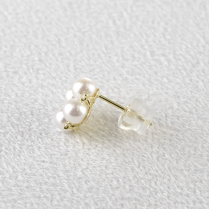 18金 ピアス パール 真珠 ダイヤモンド ペア レディース ゴールド 18k フォーマル 普段使い アコヤ真珠 あこや シンプル おしゃれ あすつく 送料無料 セールの画像