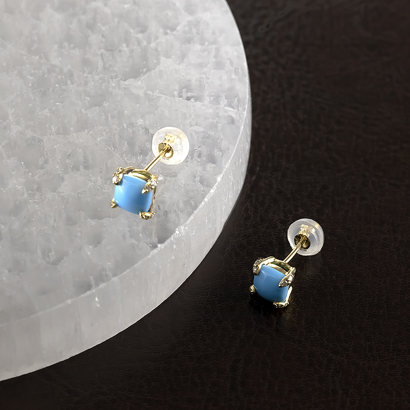 18金 ピアス トルコ ダイヤモンド ペア イエローゴールド 18k シンプル おしゃれ 人気 男女兼用 あすつく 送料無料 セール SALE_5