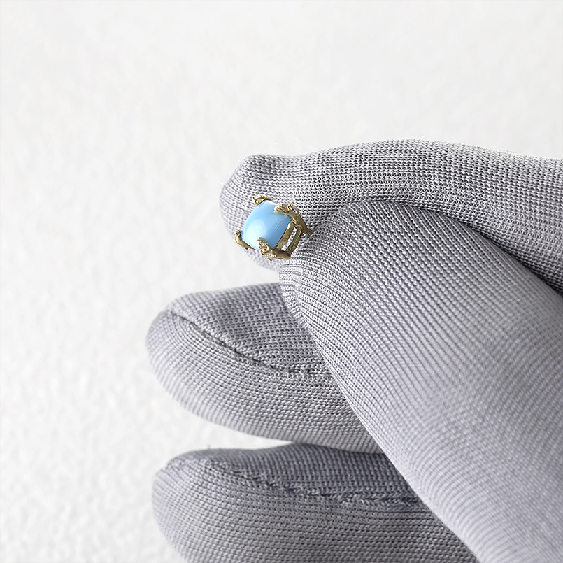 18金 ピアス トルコ ダイヤモンド ペア イエローゴールド 18k シンプル おしゃれ 人気 男女兼用 あすつく 送料無料 セール SALE_3