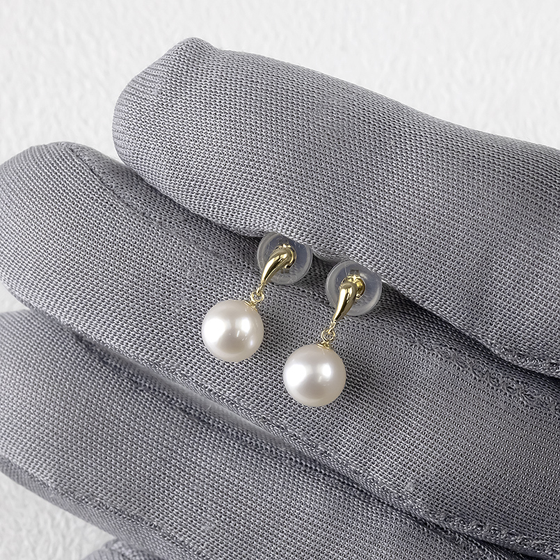 18金 ピアス パール 真珠 レディース ペア 揺れる ゆれる ゴールド 18k アコヤ あこや真珠 フォーマル イエローゴールド あすつく 送料無料 セール saleの画像