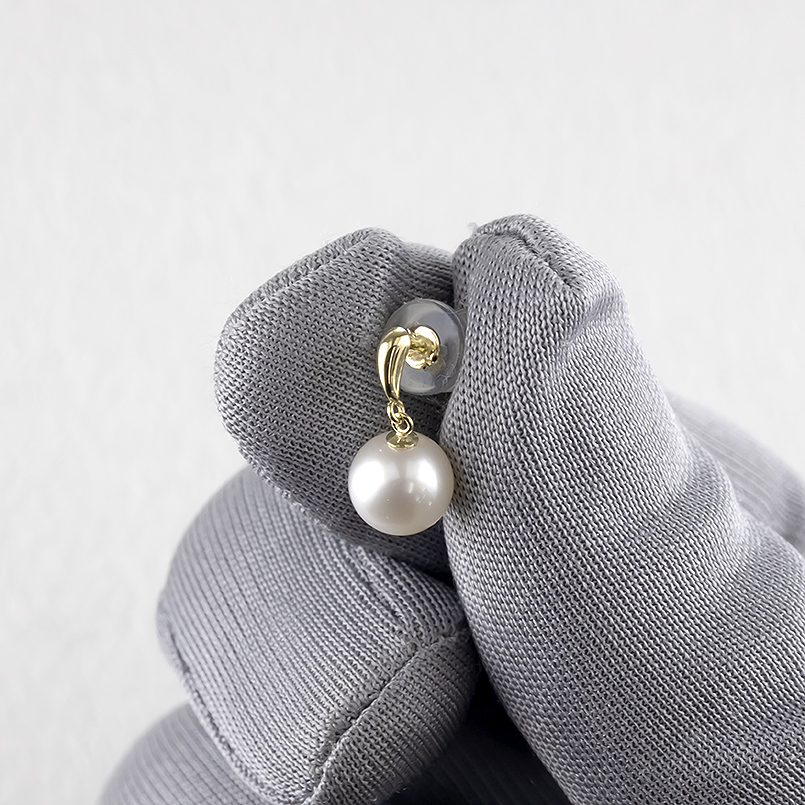 18金 ピアス パール 真珠 レディース ペア 揺れる ゆれる ゴールド 18k アコヤ あこや真珠 フォーマル イエローゴールド あすつく 送料無料 セール saleの画像