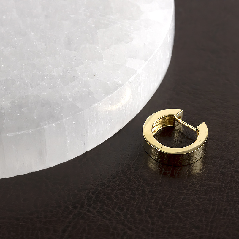 18金 フープピアス 片耳 大ぶり レディース 中折れ式 ピアス ゴールド 18k イエローゴールド リング 普段使い 人気 あすつく 送料無料 セール saleの画像