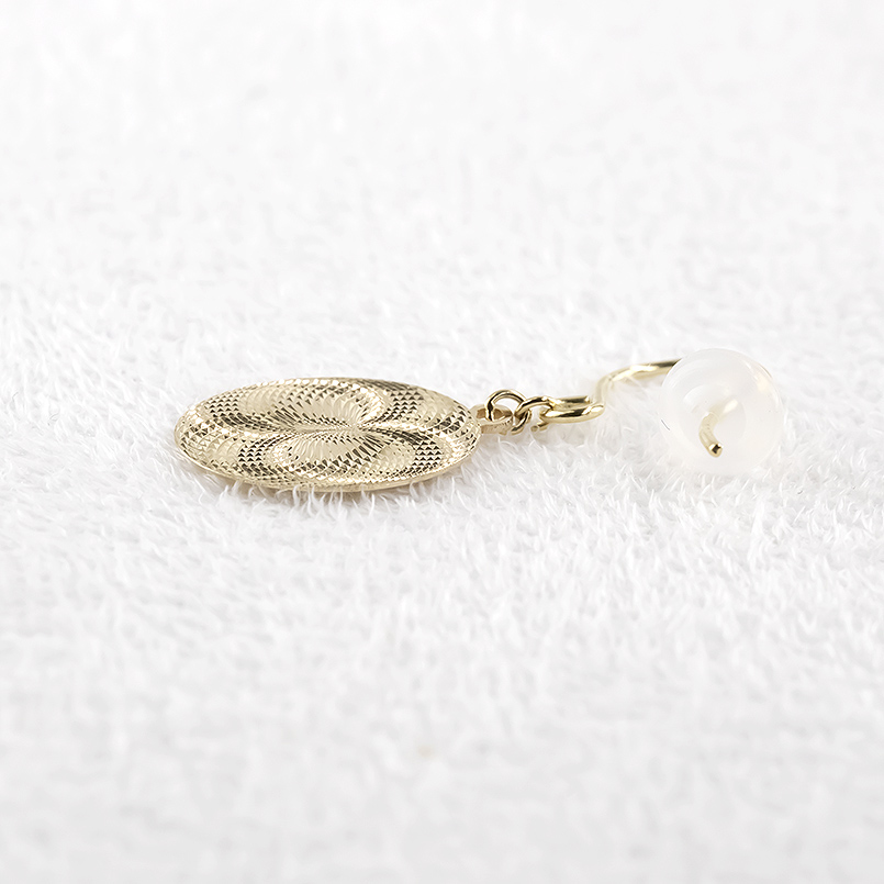 18金 ピアス レディース ペア 揺れる ゆれる ゴールド 18k ホログラム フックピアス 普段使い フォーマル シンプル あすつく 送料無料 セール SALE_8