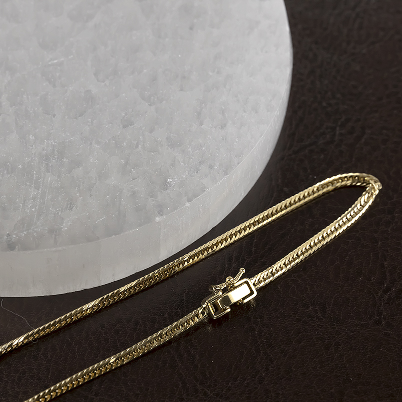 18金 ブレスレット 喜平 メンズ 造幣局検定刻印付 18cm ゴールド 18k イエローゴールドk18 キヘイ 中折れ式 地金 シンプル 送料無料 セール saleの画像