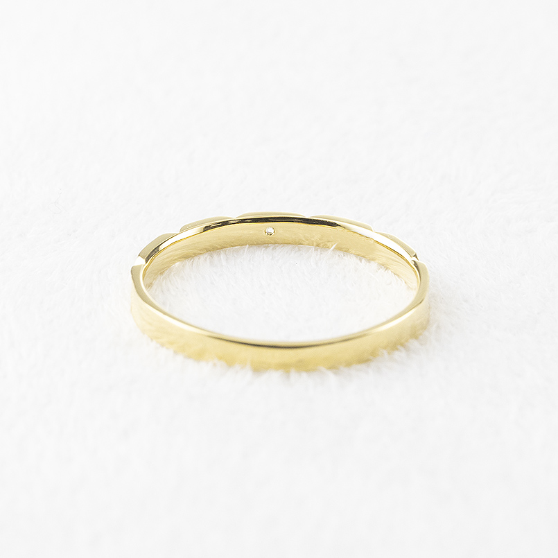 ゴールド ペアリング ダイヤモンド 2本セット 10k 結婚指輪 指輪 ペア マリッジリング シンプル ストレート ダイヤモンドダスト 送料無料 セール saleの画像