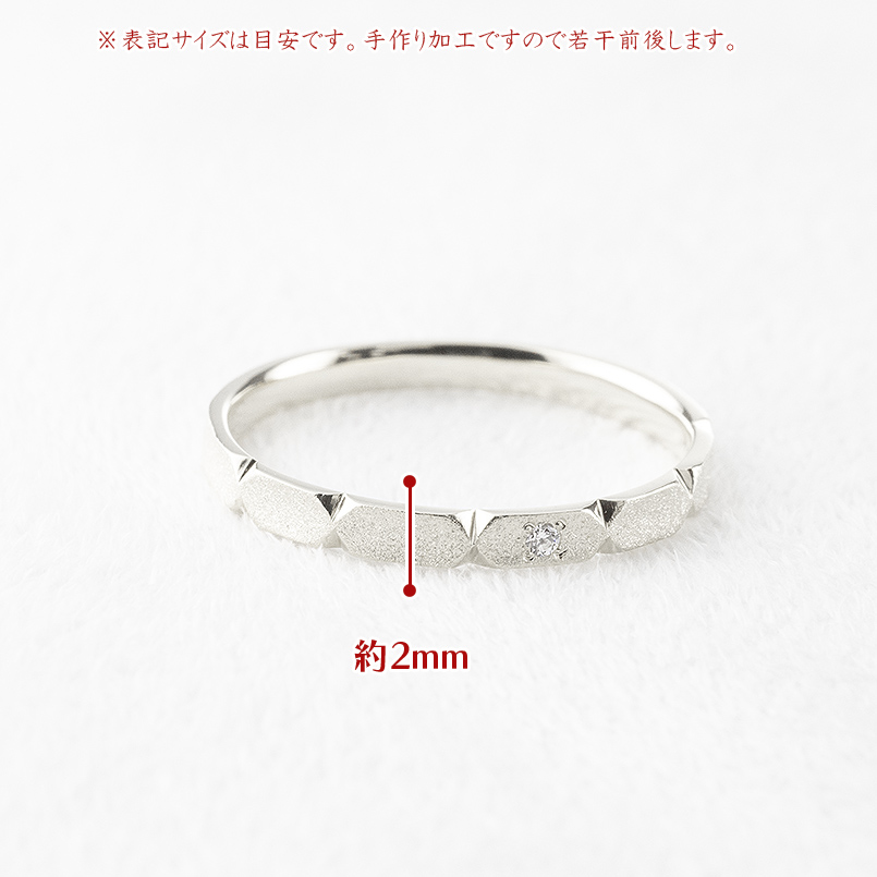 シルバー ペアリング ダイヤモンド 2本セット sv925 結婚指輪 指輪 ペア マリッジリング シンプル ストレート ダイヤモンドダスト 送料無料 セール saleの画像