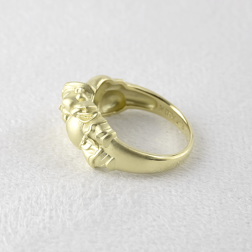 THE YELLOW MONKEY 指輪 ジュエリー工房アトラス 婚約指輪 18金 リング 大黒天 レディース 太め