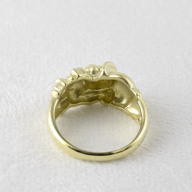 ジュエリー工房アトラス 婚約指輪 18金 リング 大黒天 レディース 太め