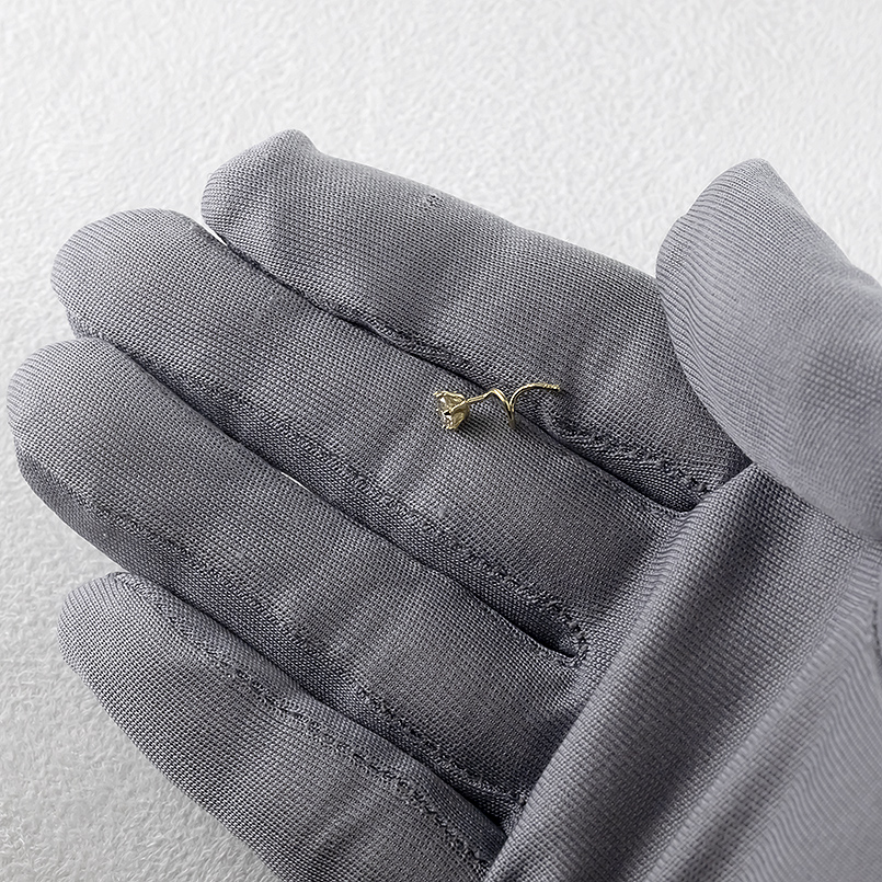 18金 ダイヤモンド 0.3ct ピアス 片耳 ベリーライトブラウン ゴールド18k 簡単装着 キャッチのいらないピアス キャッチナッシャー 男女兼用 あすつく 送料無料の画像