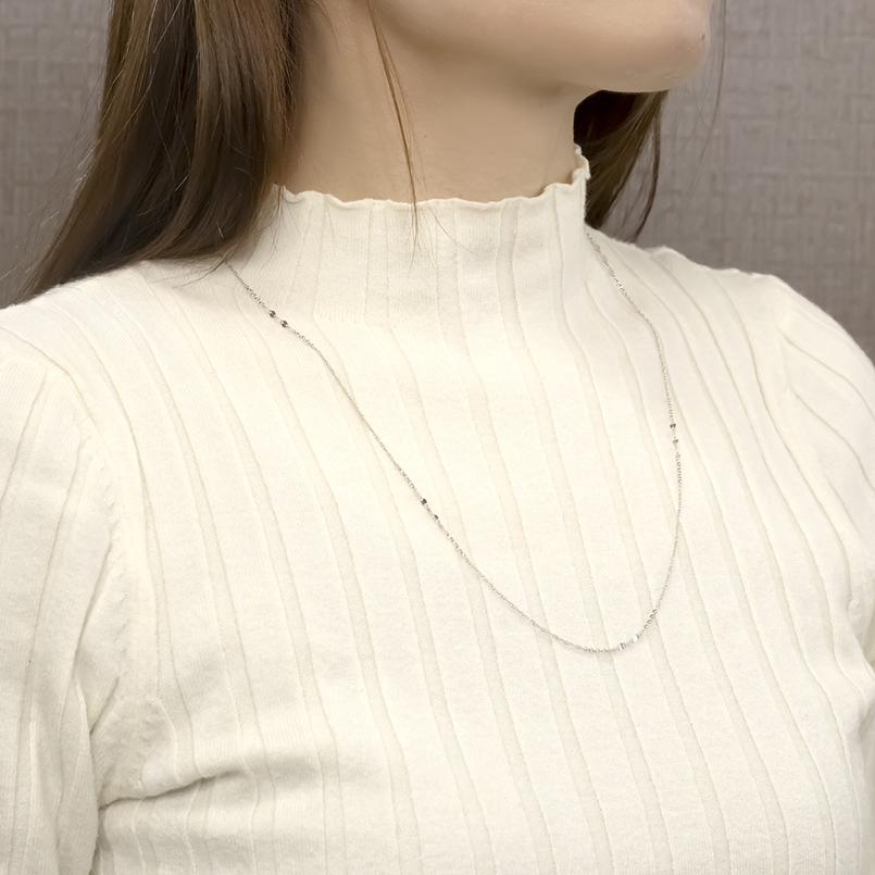 プラチナ ネックレス pt999 チェーンのみ 60cm スクリューチェーン ペタルチェーン ワッカチェーン シンプル 男女兼用 あすつく 送料無料 セール saleの画像