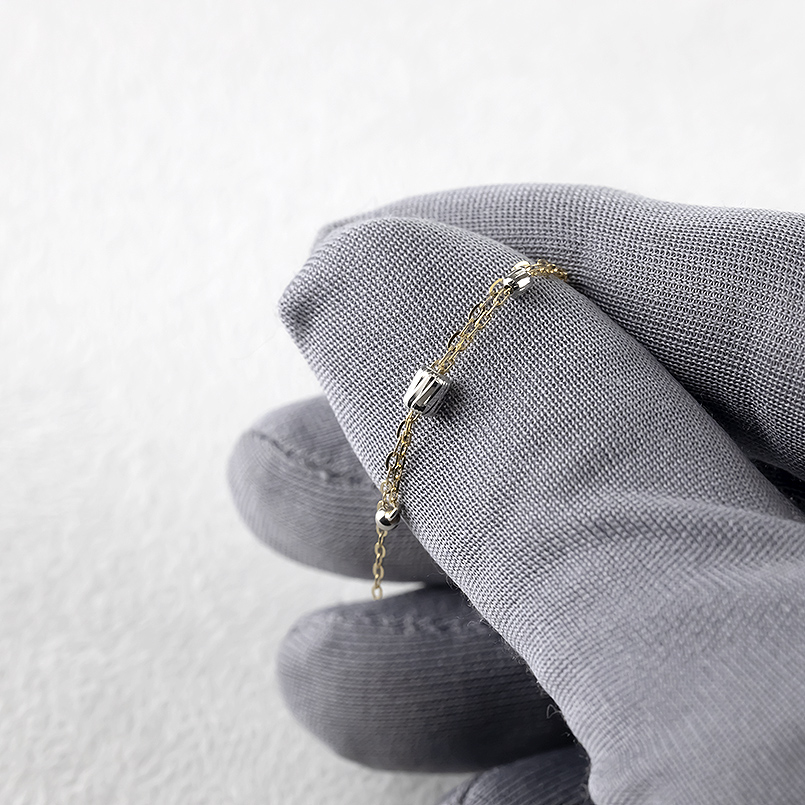 18金 プラチナ ロングピアス ペア レディース 揺れる ゆれる ゴールド 18k pt900 アズキチェーン コンビ シンプル 普段使い あすつく 送料無料 セール saleの画像