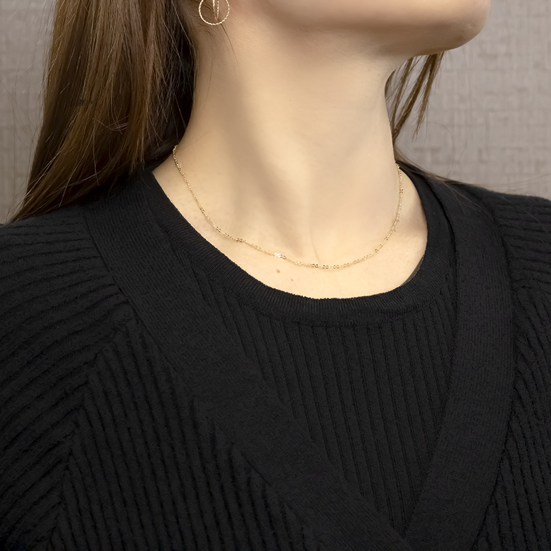 18金 ネックレス チェーンのみ 40cm レディース チェーン ゴールド 18k イエローゴールドk18 地金 女性 シンプル あすつく 送料無料 セール sale