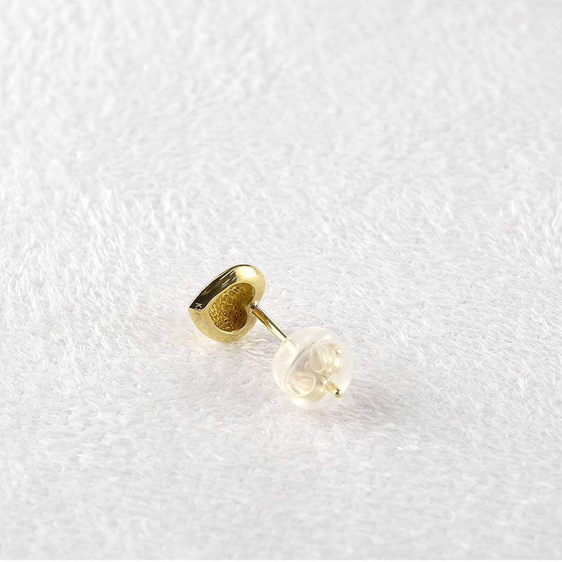 24金 ハート ピアス 純金 レディース 片耳 金 ゴールド 24k お守り 18金 地金 シンプル 人気 おしゃれ あすつく 送料無料 セール saleの画像