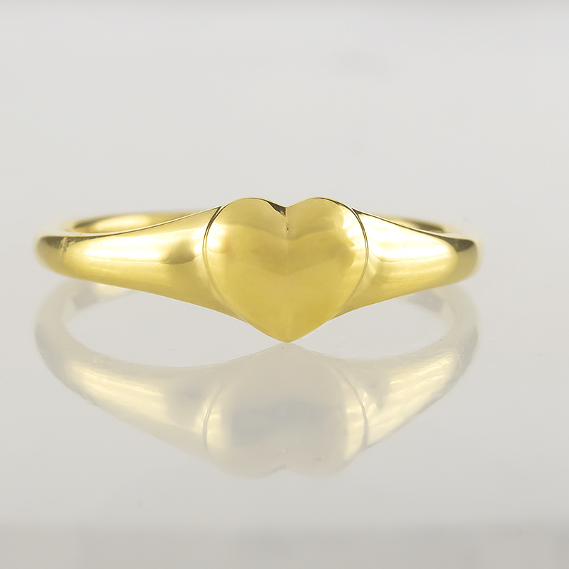 ジュエリー工房アトラス 24金 リング 純金 ハート レディース 太め