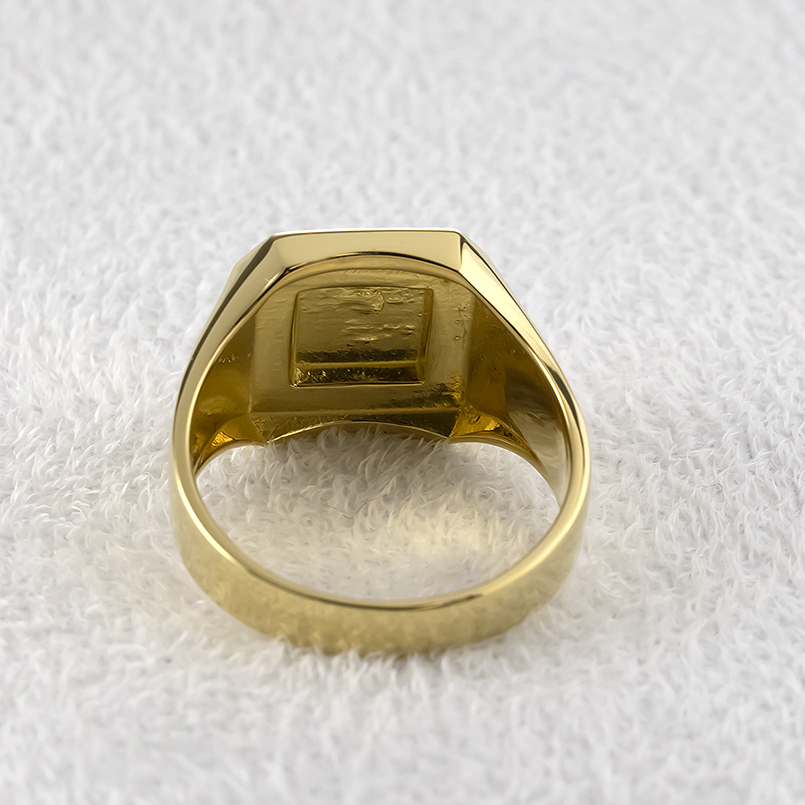 ジュエリー工房アトラス ゴールド リング 印台 ダイヤモンド 0.24ct 