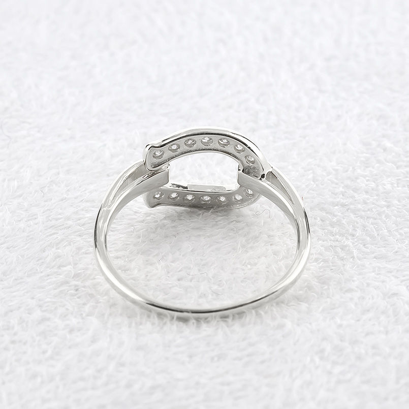 プラチナ リング ダイヤモンド 0.2ct 馬蹄 レディース お守り 指輪 pt900 ホースシュー 蹄鉄 ダイヤ 婚約指輪 ピンキーリング 送料無料 セールの画像