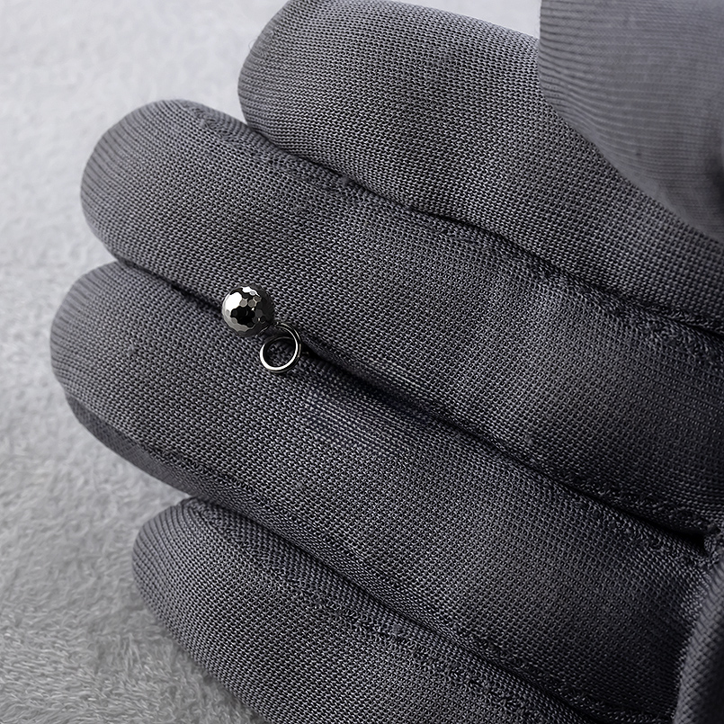 プラチナ ピアス 5ミリ 丸玉 片耳 メンズ pt900 ミラーボール 簡単装着 キャッチのいらないピアス キャッチナッシャー シンプル あすつく 送料無料 セール saleの画像
