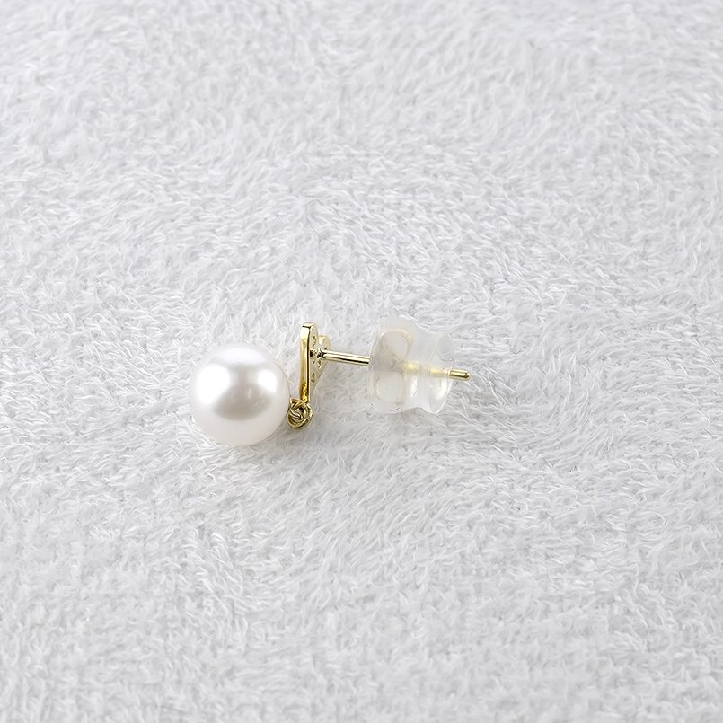18金 ピアス パール 真珠 ダイヤモンド レディース ハート ペア 揺れる ゆれる ゴールド 18k アコヤ あこや真珠 フォーマル あすつく 送料無料 セール saleの画像