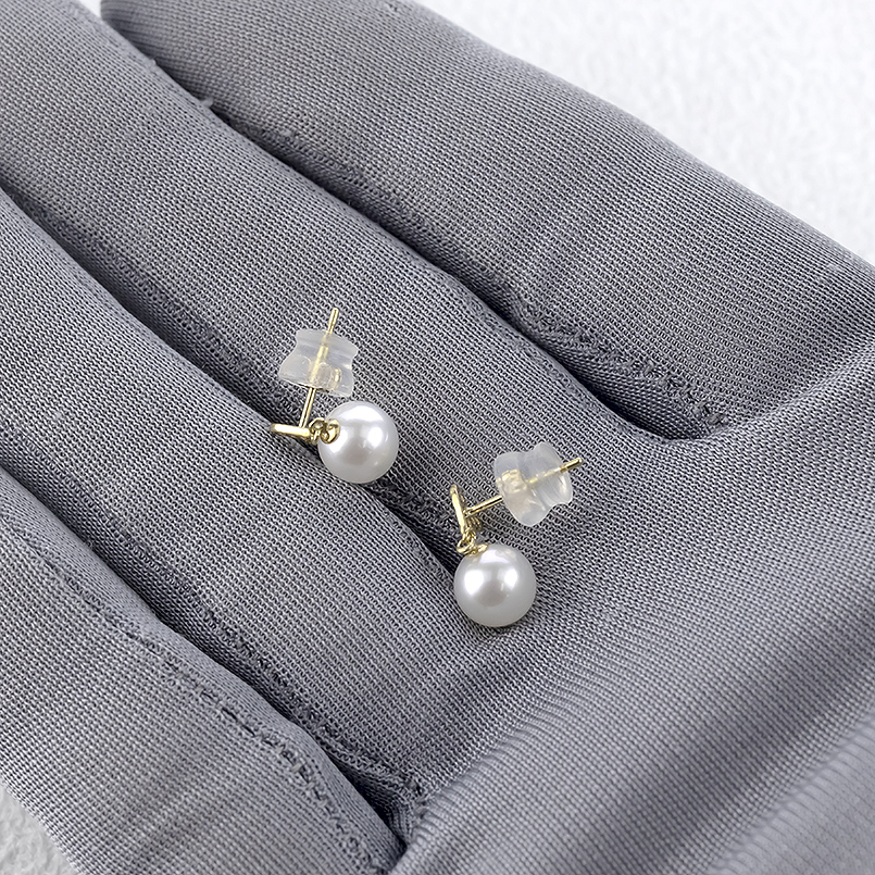 18金 ピアス パール 真珠 ダイヤモンド レディース ハート ペア 揺れる ゆれる ゴールド 18k アコヤ あこや真珠 フォーマル あすつく 送料無料 セール saleの画像