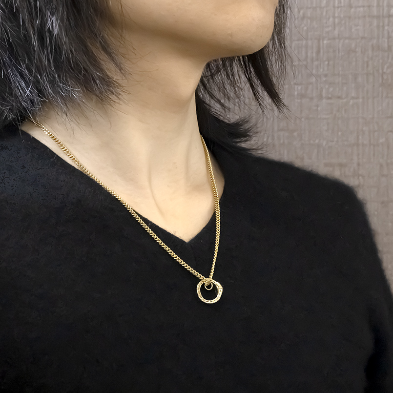 18金 ネックレス ダイヤモンド 蛇 スパイラル メンズ 喜平用 ペンダントトップ お守り ゴールド 18k トップ へび ヘビ スネーク あすつく 送料無料 セール saleの画像