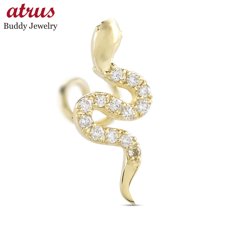 shiina＊片耳のみPt900中折れ式フープピアス（10mmスピンドル) 楽天