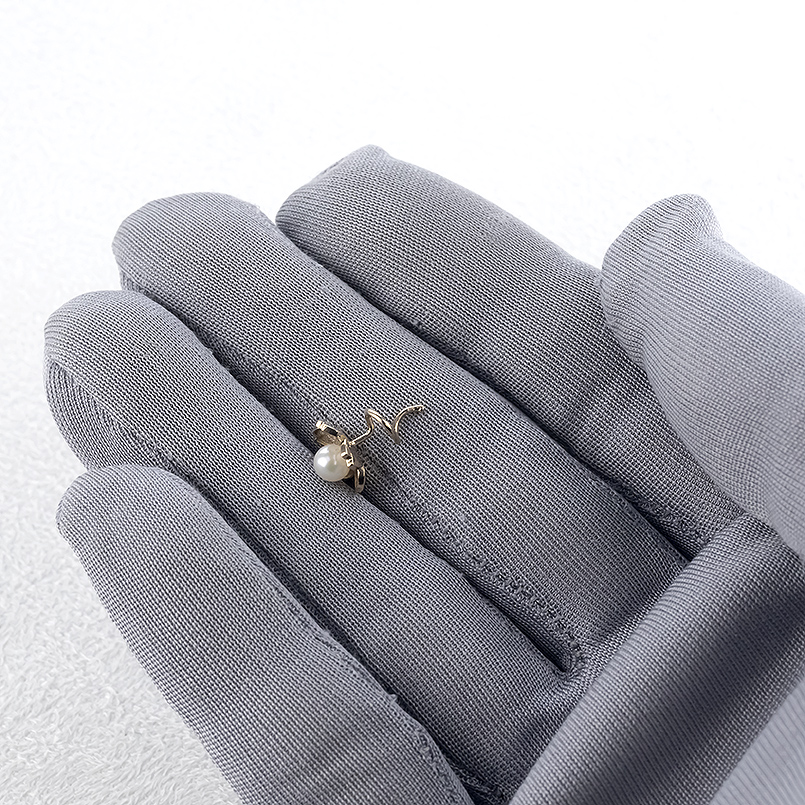 18金 桜 ピアス パール 真珠 レディース 片耳 装着簡単 ピンクゴールド 18k キャッチのいらないピアス アコヤ真珠 キャッチナッシャー 送料無料 saleの画像