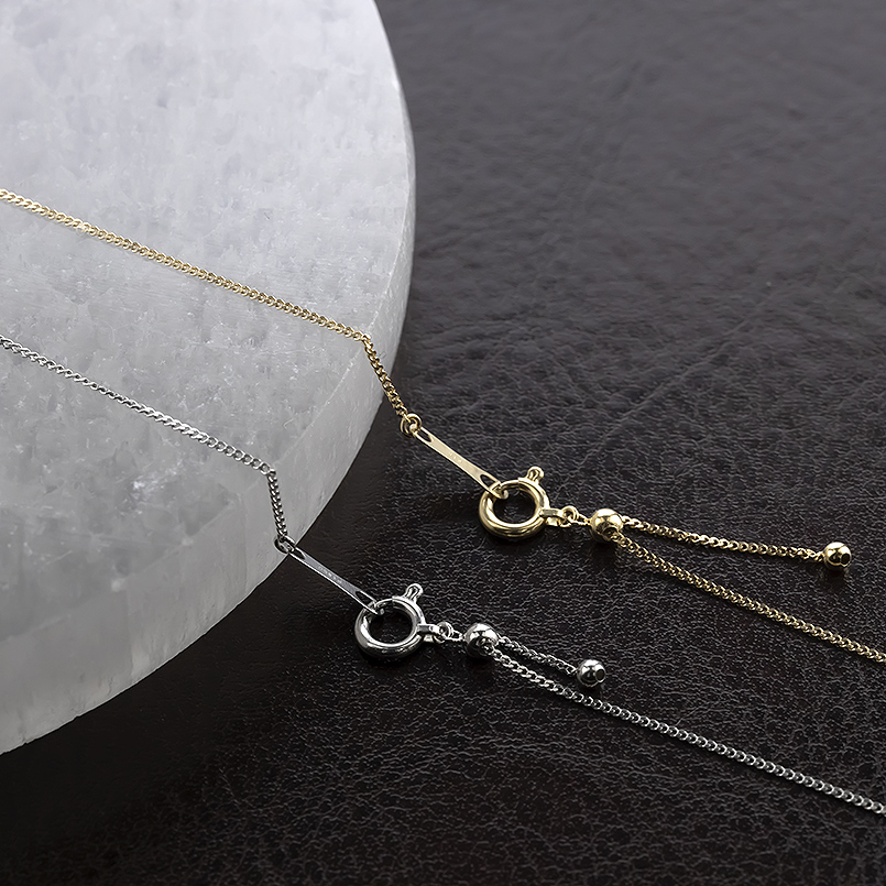 プラチナ 18金 ネックレス 2本セット レディース チェーンのみ 45cm スライド式 アジャスター ゴールド 18K pt850 レクタカーブ あすつく 送料無料 セール SALE