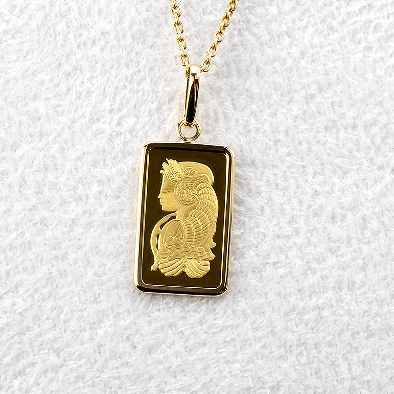 インゴットネックレス（メンズ用ネックレス、ペンダント）の商品