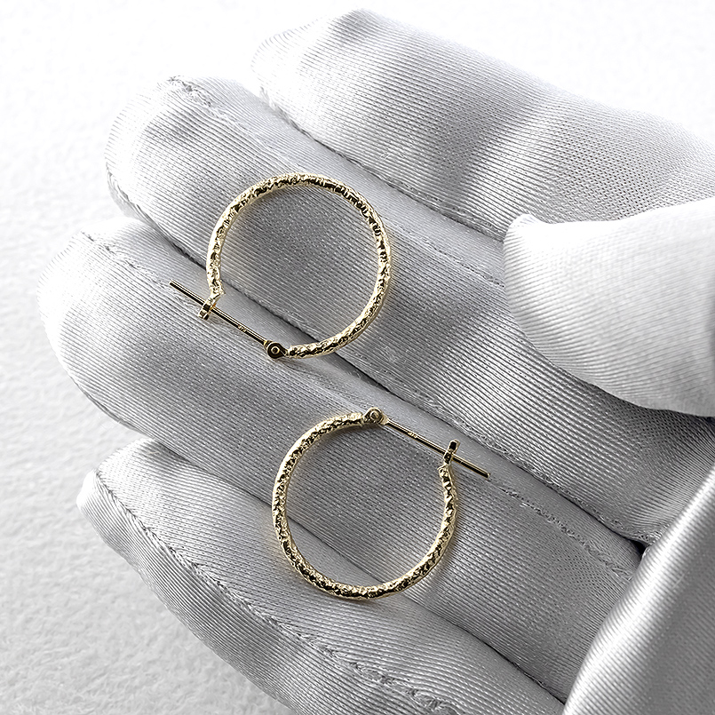 18金 フープピアス 大ぶり レディース ゴールド 18k フープ ペア 大きめ イエローゴールドk18 地金 シンプル おしゃれ 人気 あすつく 送料無料 セール saleの画像