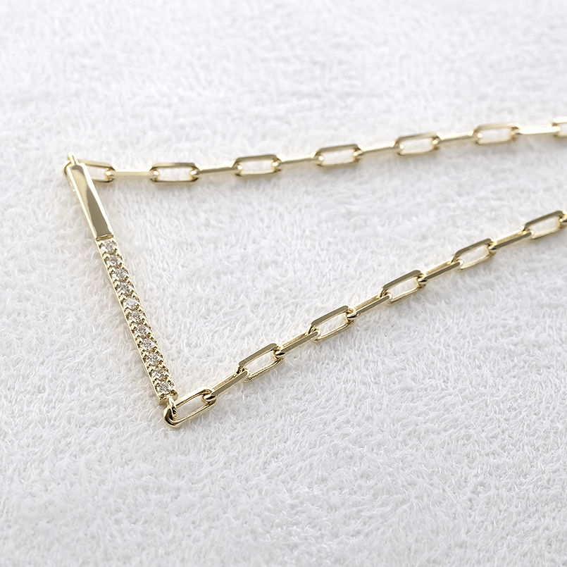 18金 ブレスレット ダイヤモンド 0.13ct レディース 18cm 太め ゴールド 18k バーブレスレット シンプル おしゃれ 人気 送料無料 セール SALE_8