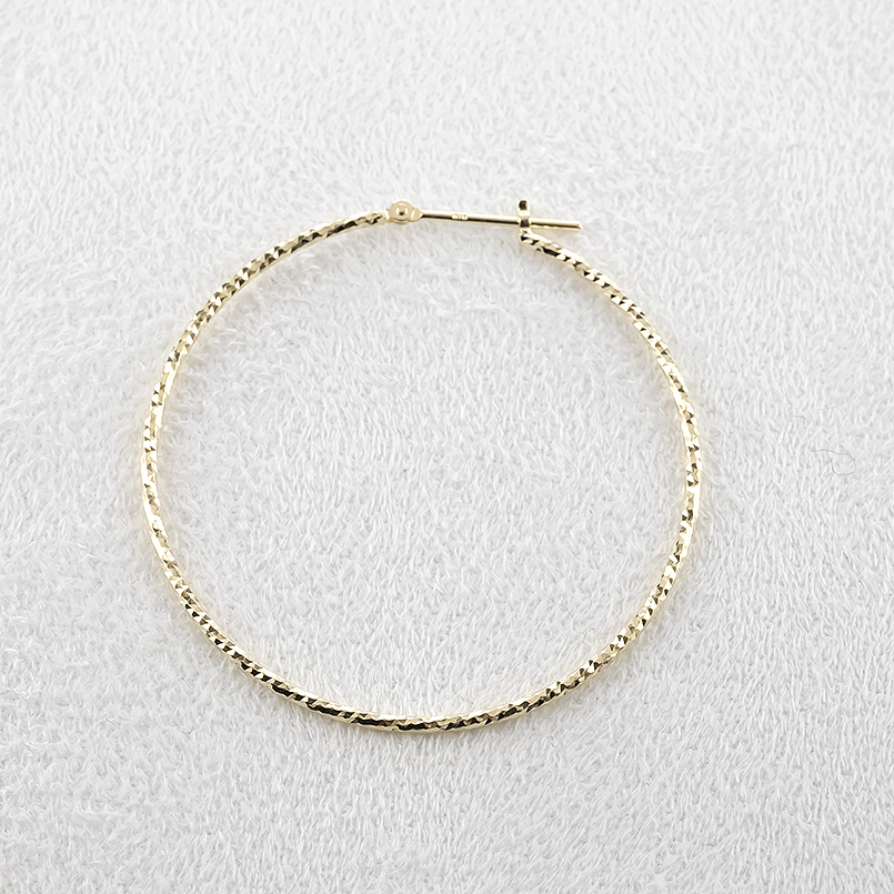 18金 フープピアス 大ぶり ゴールド 18k フープ ペア 大きめ イエローゴールドk18 地金 シンプル おしゃれ 人気 あすつく 男女兼用 送料無料 セール saleの画像