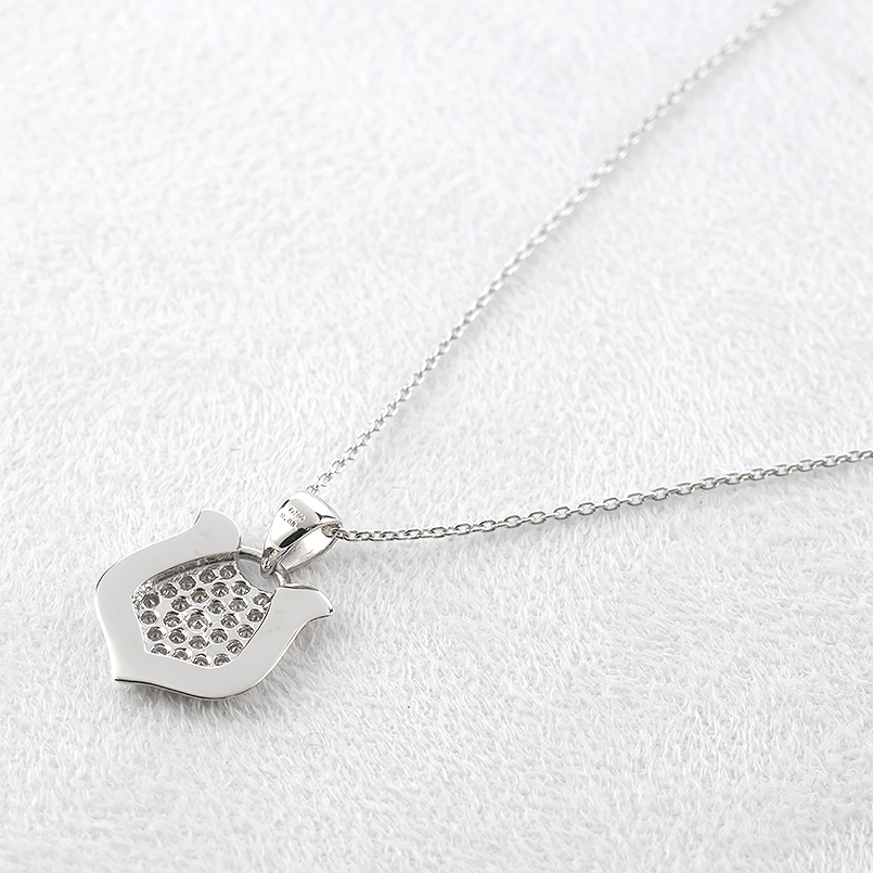 プラチナ 馬蹄 ネックレス ダイヤモンド 0.33ct ペンダントトップ レディース pt900 お守り ホースシュー 蹄鉄 シンプル 人気 あすつく 送料無料 セール saleの画像