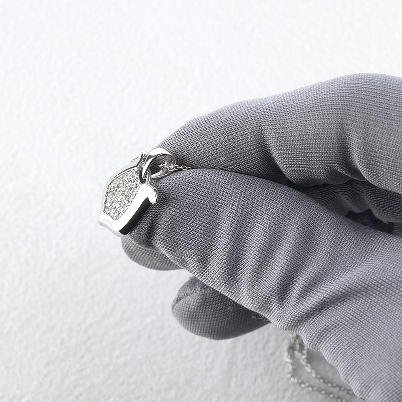 プラチナ 馬蹄 ネックレス ダイヤモンド 0.33ct ペンダントトップ レディース pt900 お守り ホースシュー 蹄鉄 シンプル 人気 あすつく 送料無料 セール saleの画像