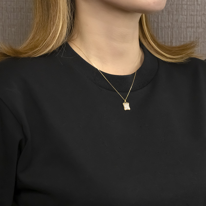 純金 プラチナ ネックレス pt999 レリーフ柄 ペンダントトップ レディース コンビ 金 ゴールド 24k 純プラチナ ハープ トップ ゴールド 送料無料 セール saleの画像