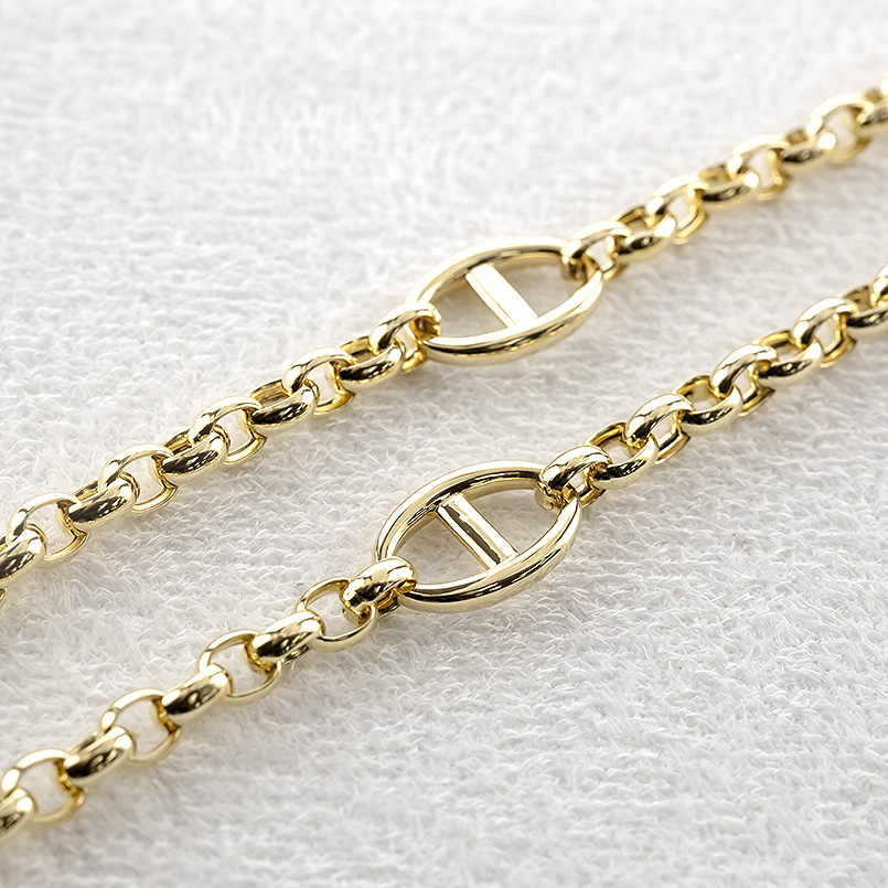 悠*華様 メッキアクセサリー　ゴールドカラーセット 約3.3kg K18ネックレス(アズキビスマルク/幅3.0mm/イエローゴールド