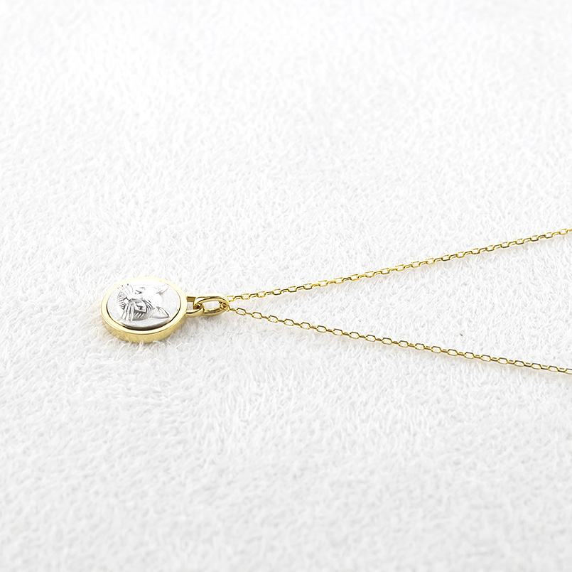 24金 プラチナ ネックレス pt999 純金 猫 ペンダントトップ レディース コンビ 金 ゴールド 24k 純プラチナ ネコ トップ シンプル おしゃれ あすつく 送料無料の画像