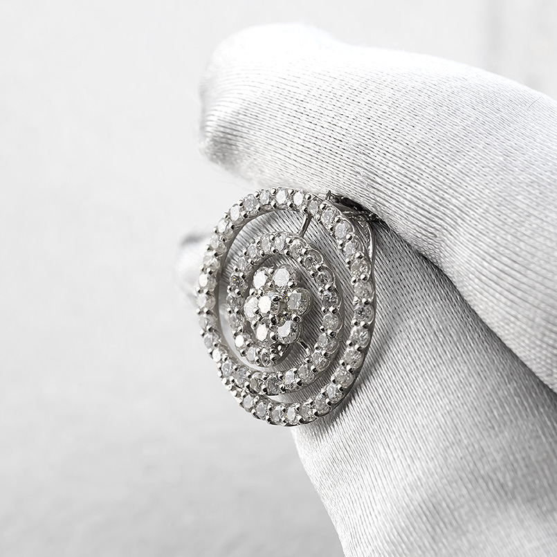 プラチナ ネックレス トップ ダイヤモンド 1ct ペンダントトップ pt900 大ぶり レディース サークル 渦巻 チェーン pt850 豪華 あすつく 送料無料 セール saleの画像