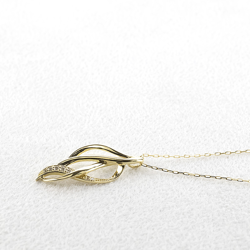 18金 ネックレス ダイヤモンド 0.07ct ペンダントトップ 大ぶり レディース 18k ゴールド トップ スライド式 シンプル おしゃれ あすつく 送料無料 セール saleの画像