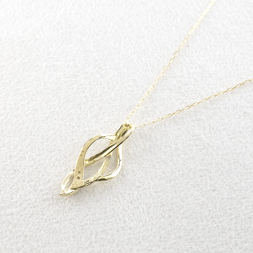 18金 ネックレス ダイヤモンド 0.07ct ペンダントトップ 大ぶり レディース 18k ゴールド トップ スライド式 シンプル おしゃれ あすつく 送料無料 セール saleの画像